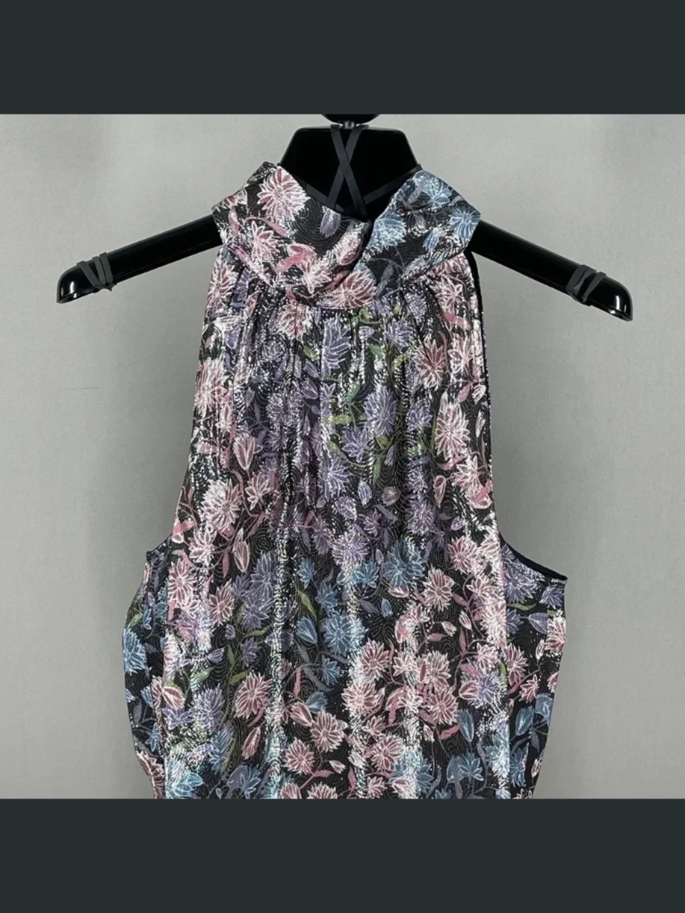 NEW J Crew Collection Shirt Womens Small pink purple black silk floral blouse